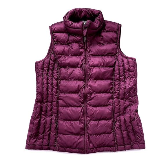 32 Degrees Jackets & Blazers - 32 Degrees Heat Purple Plum Quilted Puffer Vest Womens Large Full Zip